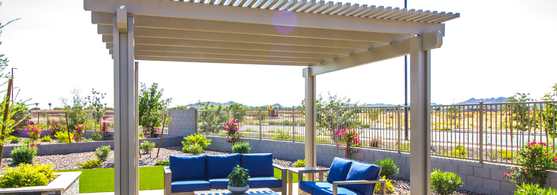 terrasse avec une pergola